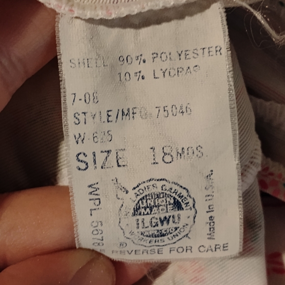 Vintage Striped Floral Baby Girl Swimsuit 18 Months Super Cute Made In U… - Picture 16 of 16